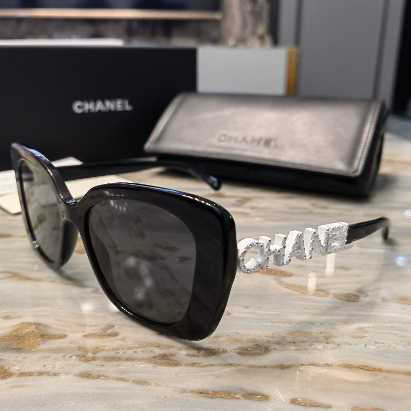 CHANEL 白水鑽太陽眼鏡 全新全配 宋智雅同款-3