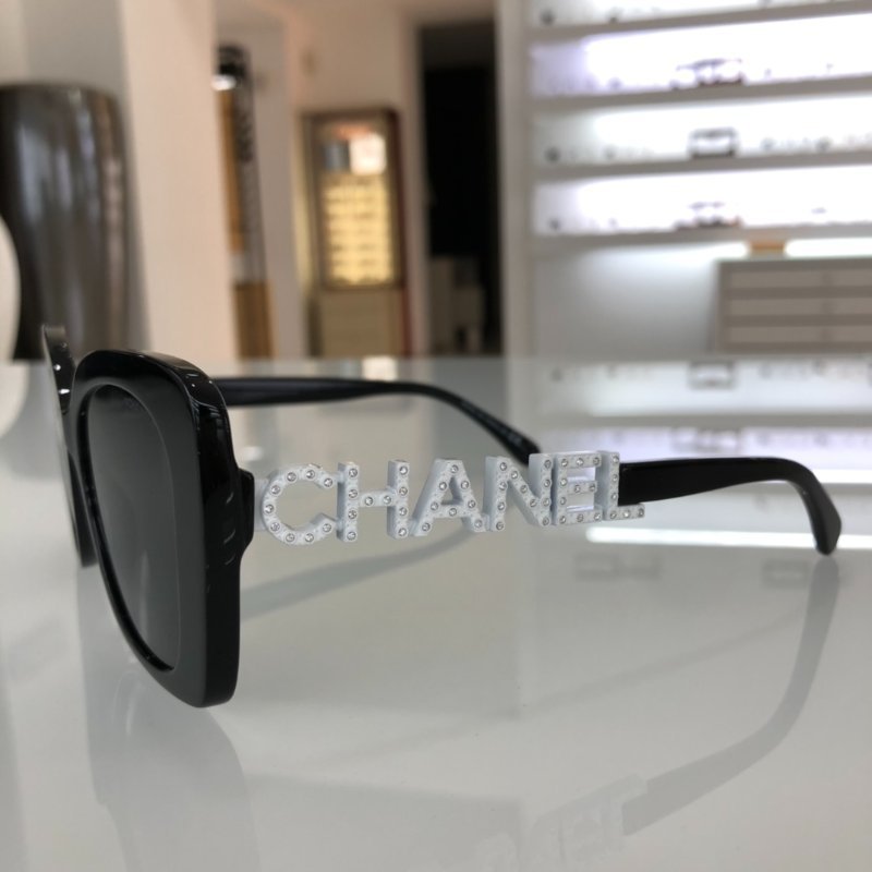 CHANEL 白水鑽太陽眼鏡 全新全配 宋智雅同款-4
