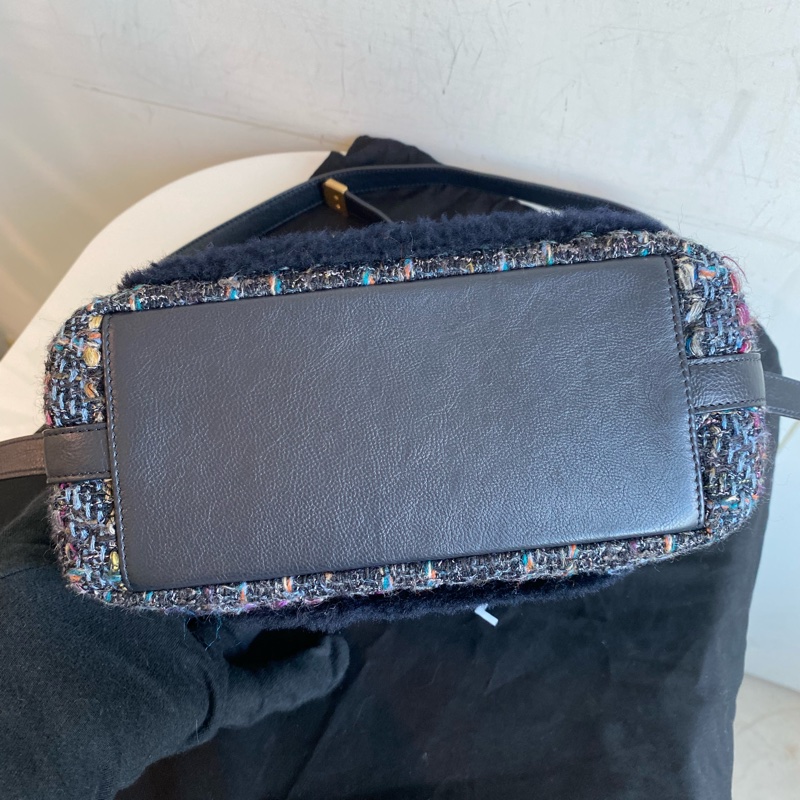 Chanel s刻相機包tweed bag-6