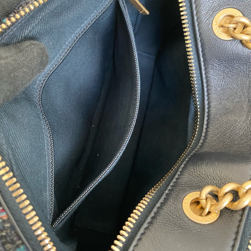 Chanel s刻相機包tweed bag-9