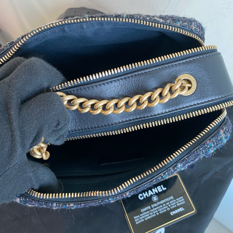 Chanel s刻相機包tweed bag-14