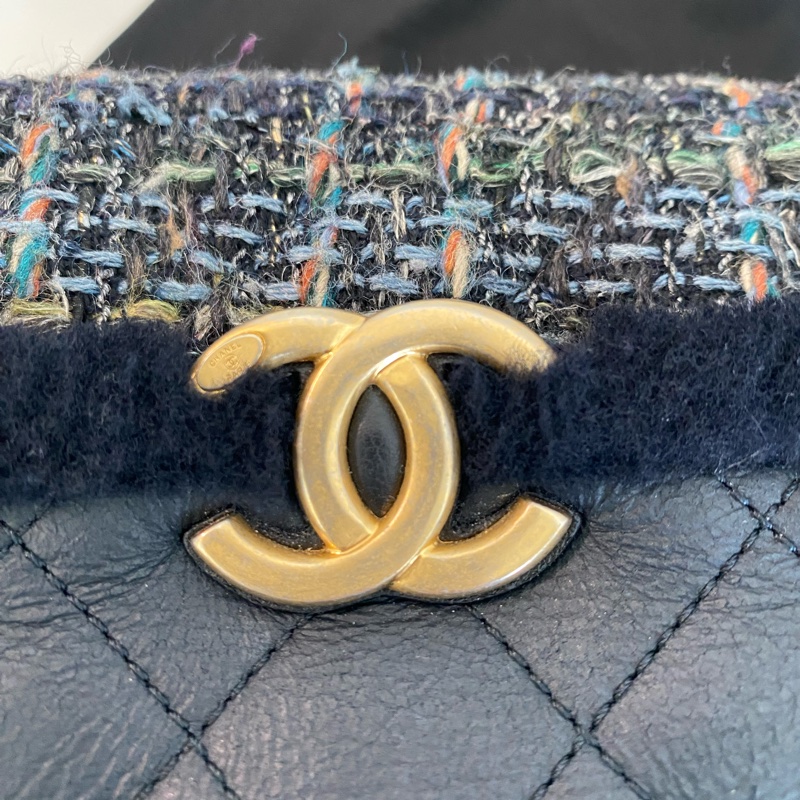 Chanel s刻相機包tweed bag-15