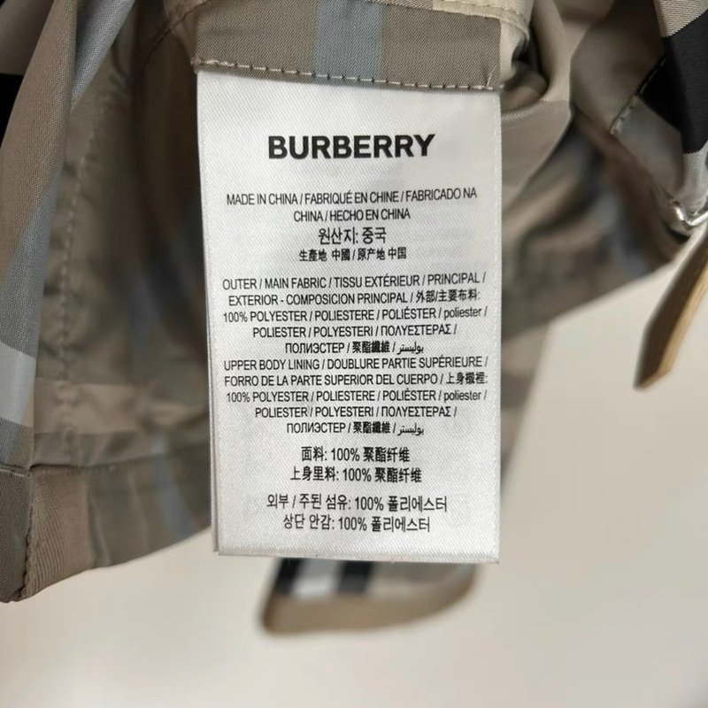 Burberry 連帽收腰風衣外套 M-4