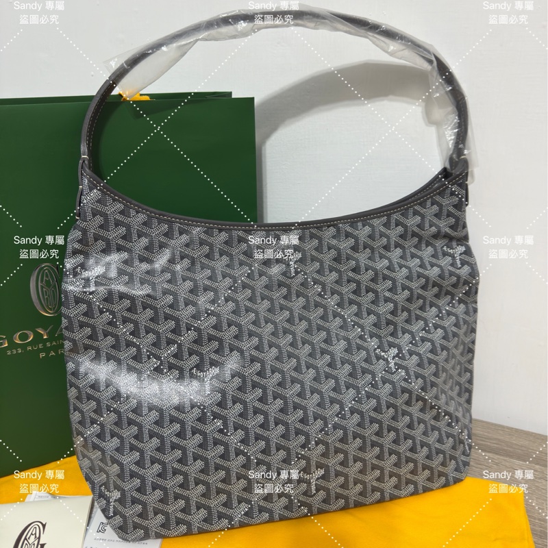 🩶狗牙 Goyard hobo 灰色 全新全配🩶-0