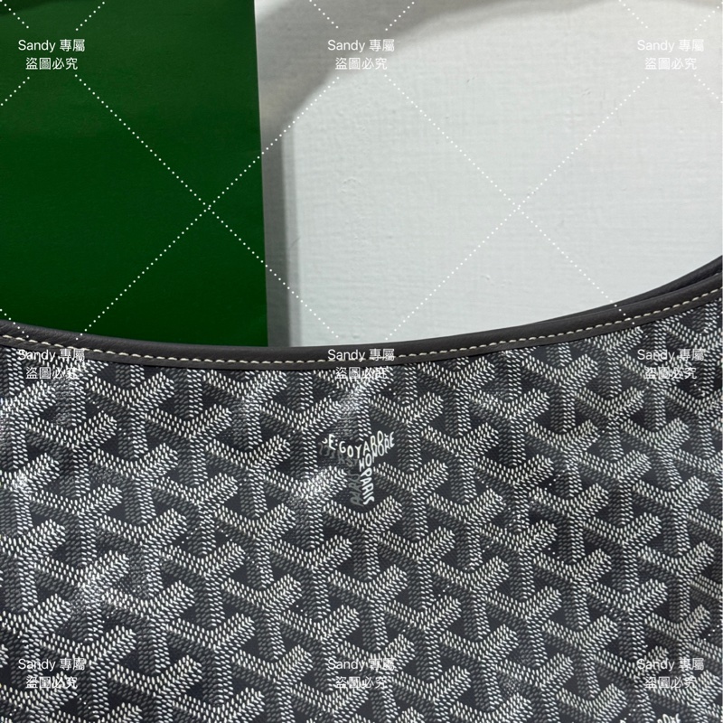 🩶狗牙 Goyard hobo 灰色 全新全配🩶-11