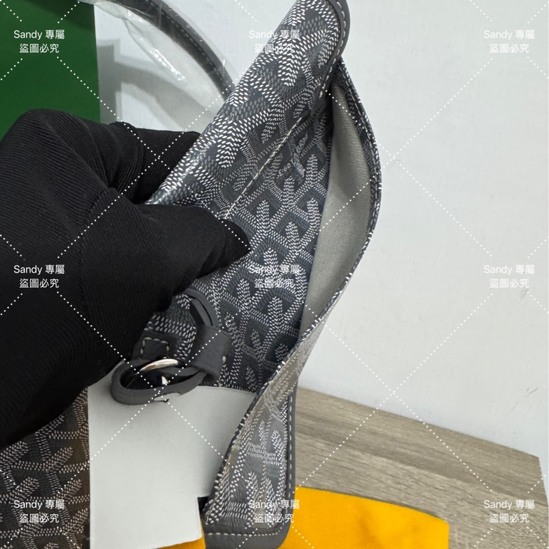 🩶狗牙 Goyard hobo 灰色 全新全配🩶-27