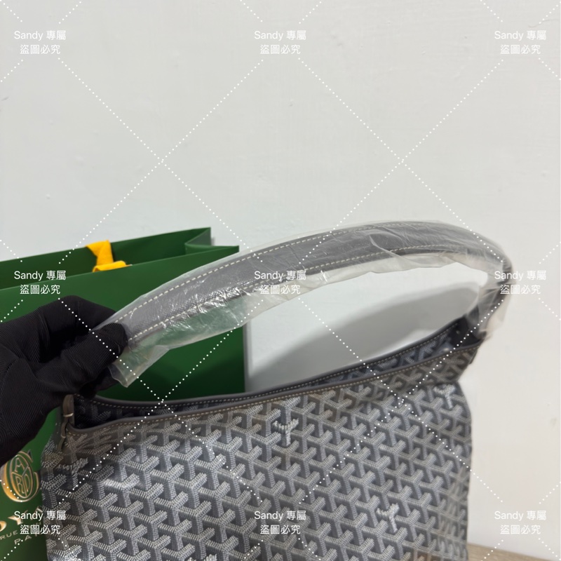 🩶狗牙 Goyard hobo 灰色 全新全配🩶-48