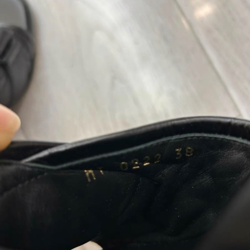 Dior 黑色羊皮高跟拖鞋 38號 穿兩次閒置 九成新-4