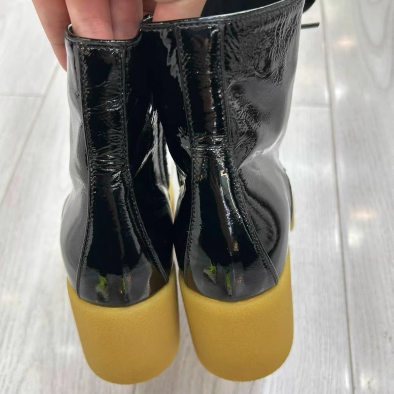 Miumiu 黑色高跟短靴 39號 原價三萬五-5