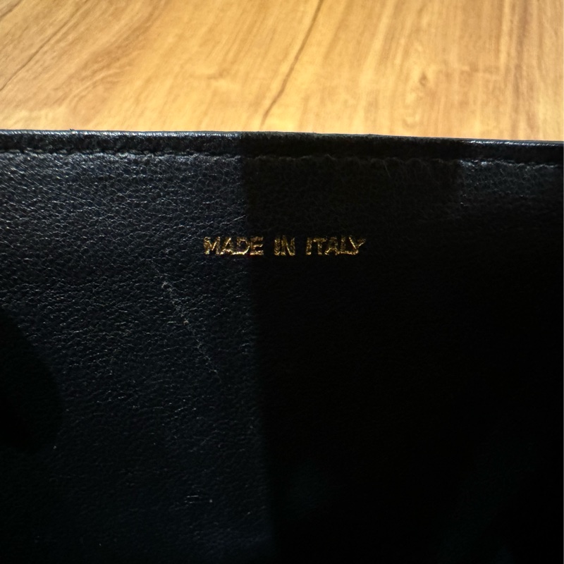 vintage Chanel黑色羊皮梯形流蘇雕花金鍊chain bag-17