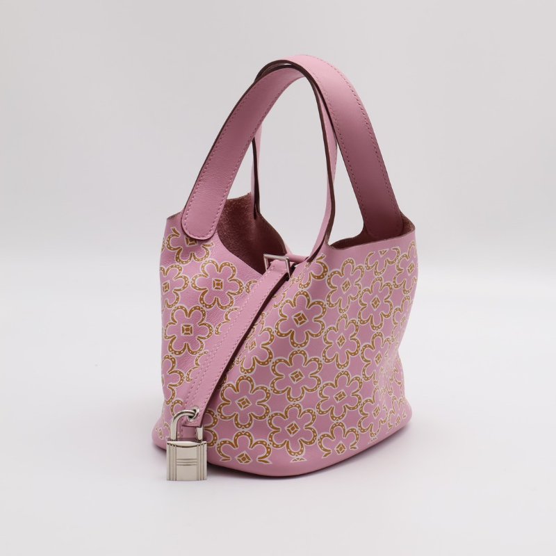 HERMES Picotin 14 - 黃花錦葵紫銀 U-6