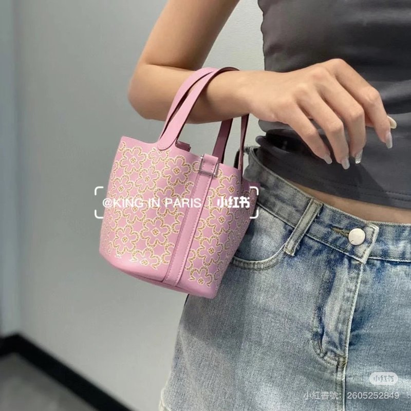 HERMES Picotin 14 - 黃花錦葵紫銀 U-6