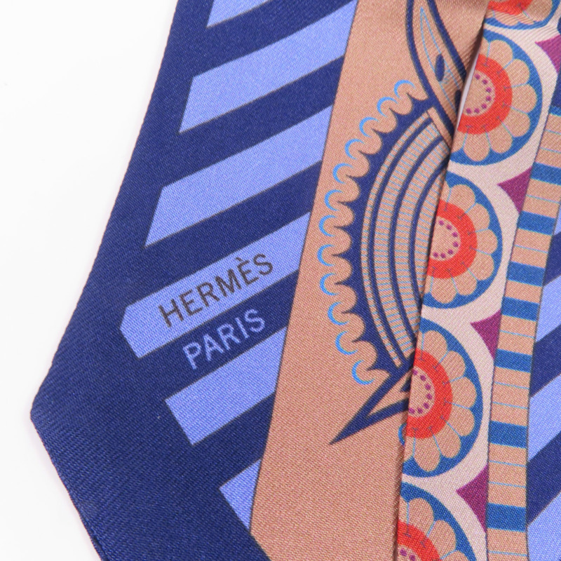 HERMES 絲質Twilly絲巾-3