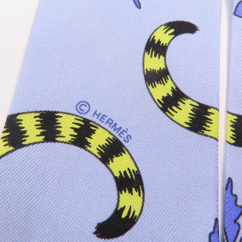 HERMES 絲質Twilly絲巾-5