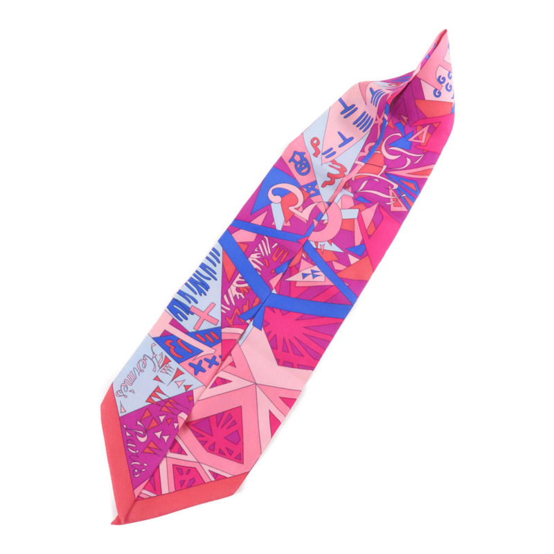 HERMES 絲質Twilly絲巾-2