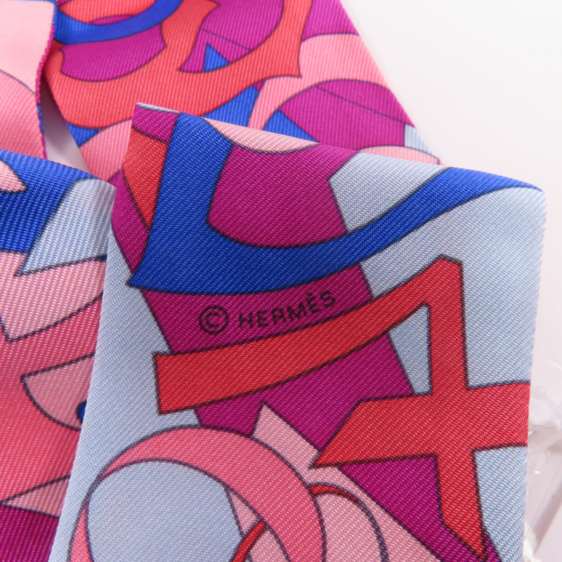 HERMES 絲質Twilly絲巾-5