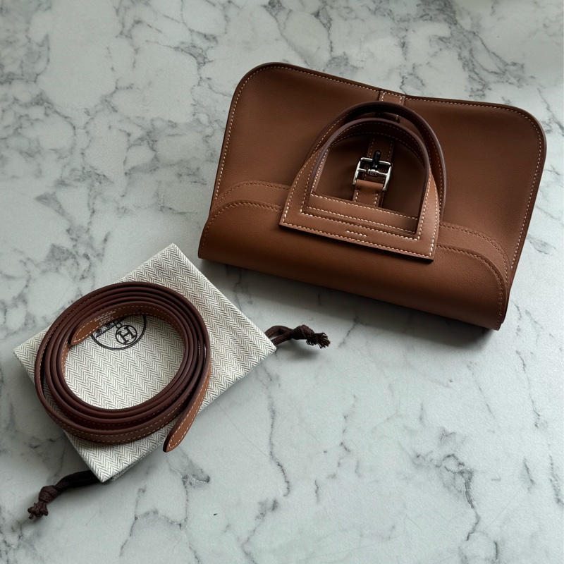 Hermes金棕色銀釦mini halzan-0