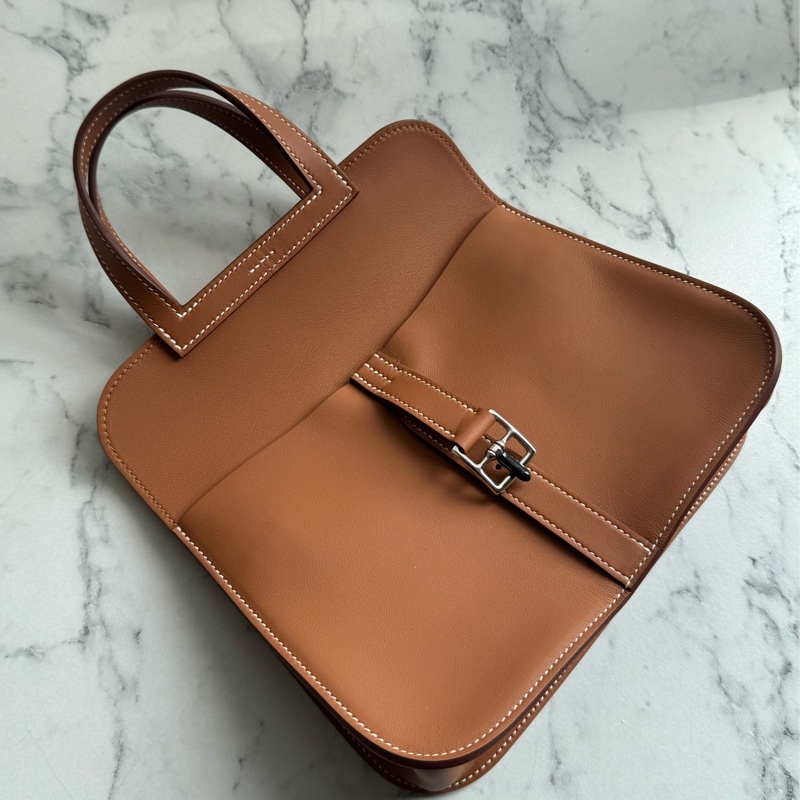 Hermes金棕色銀釦mini halzan-2