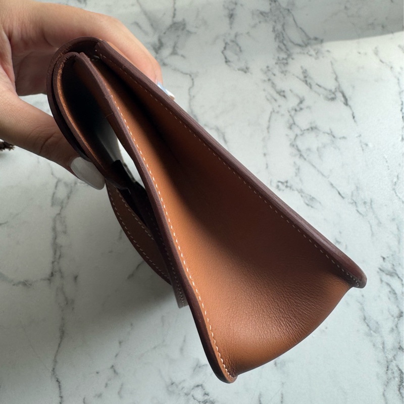 Hermes金棕色銀釦mini halzan-5