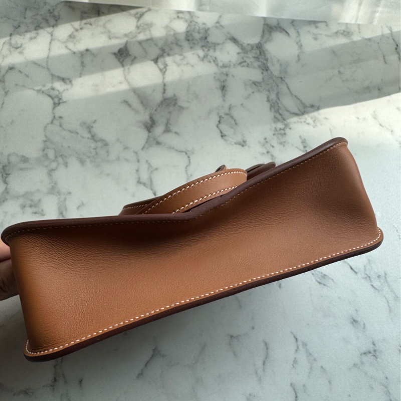 Hermes金棕色銀釦mini halzan-6