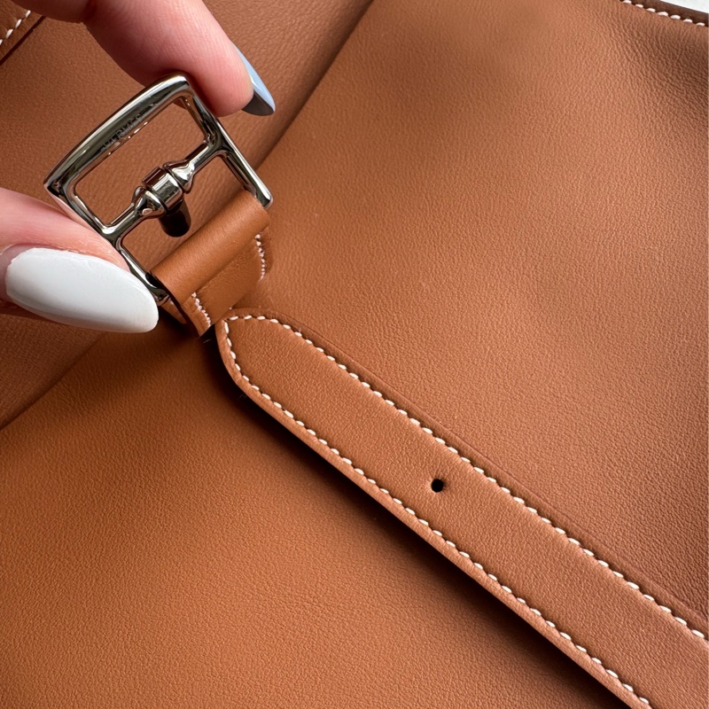 Hermes金棕色銀釦mini halzan-13