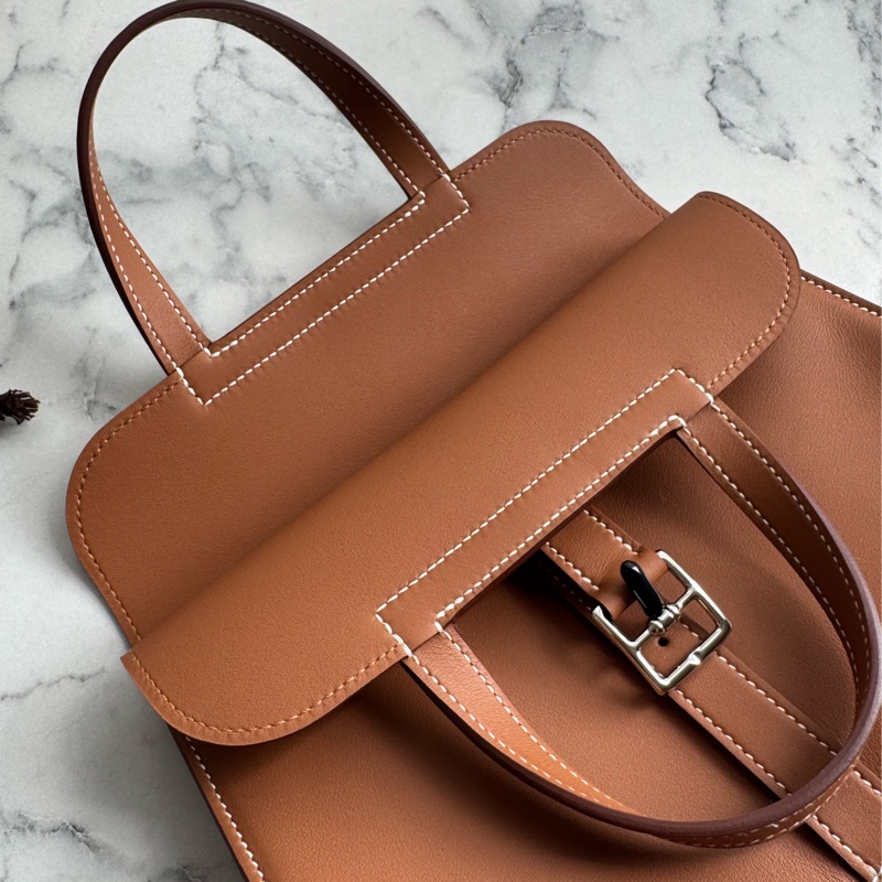 Hermes金棕色銀釦mini halzan-14