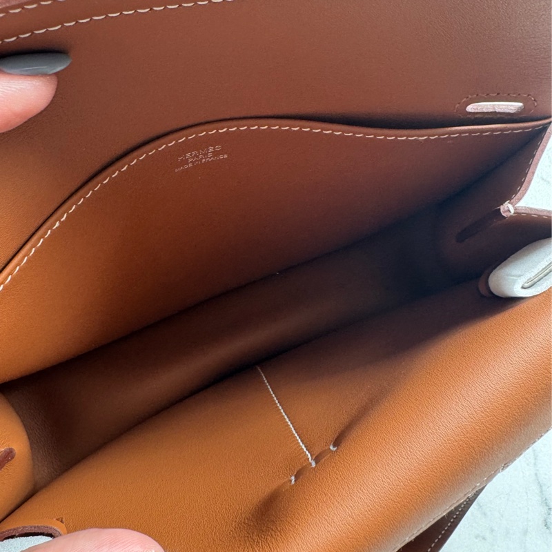 Hermes金棕色銀釦mini halzan-16