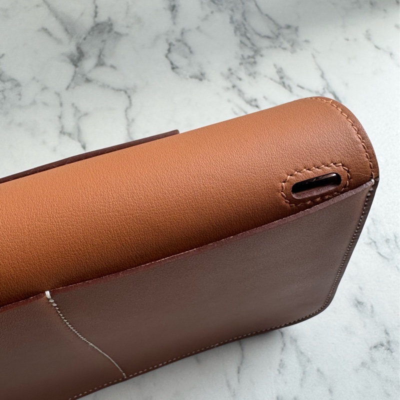 Hermes金棕色銀釦mini halzan-22