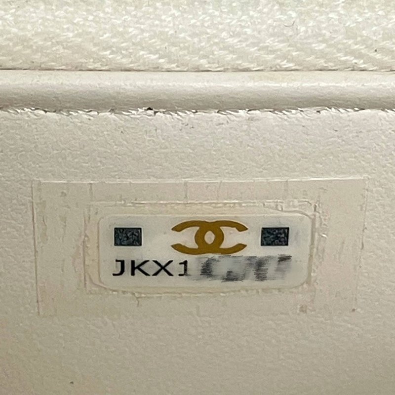 △ Chanel 香奈兒 White Caviar Skin Gold Tone Metal Mini Chain Vanity Case AP1340 白色粒紋小牛皮金色金屬鎖鏈化妝盒 - 257015171-18