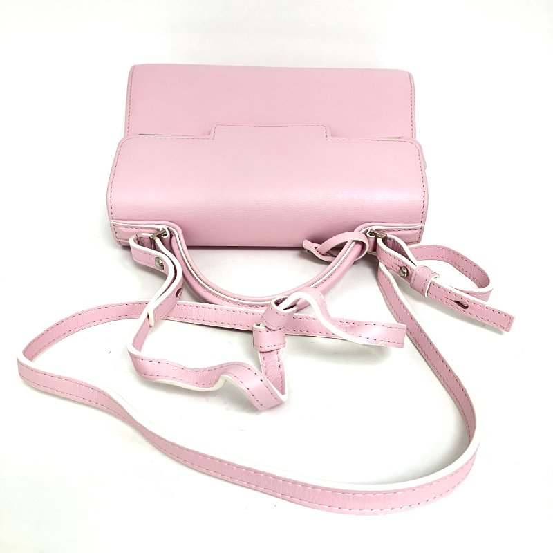 △ Delvaux 德爾沃 Pink Calfskin Tempete PM 2 Way Bag 粉紅色小牛皮兩用袋 - 257015238-6