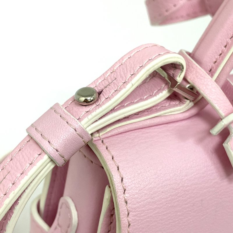 △ Delvaux 德爾沃 Pink Calfskin Tempete PM 2 Way Bag 粉紅色小牛皮兩用袋 - 257015238-7