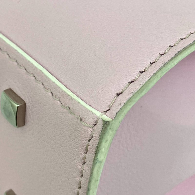 △ Delvaux 德爾沃 Pink Calfskin Tempete PM 2 Way Bag 粉紅色小牛皮兩用袋 - 257015238-10