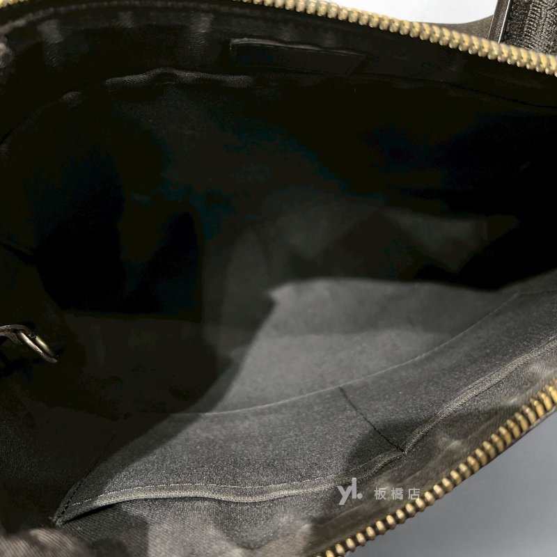 LV MICK PM 黑棋盤格紋斜背包N41211-6