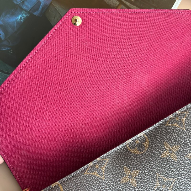 ::LOIUS VUITTON:: LV M81896 Felicie經典帆布鍊帶WOC三合一鏈包-34