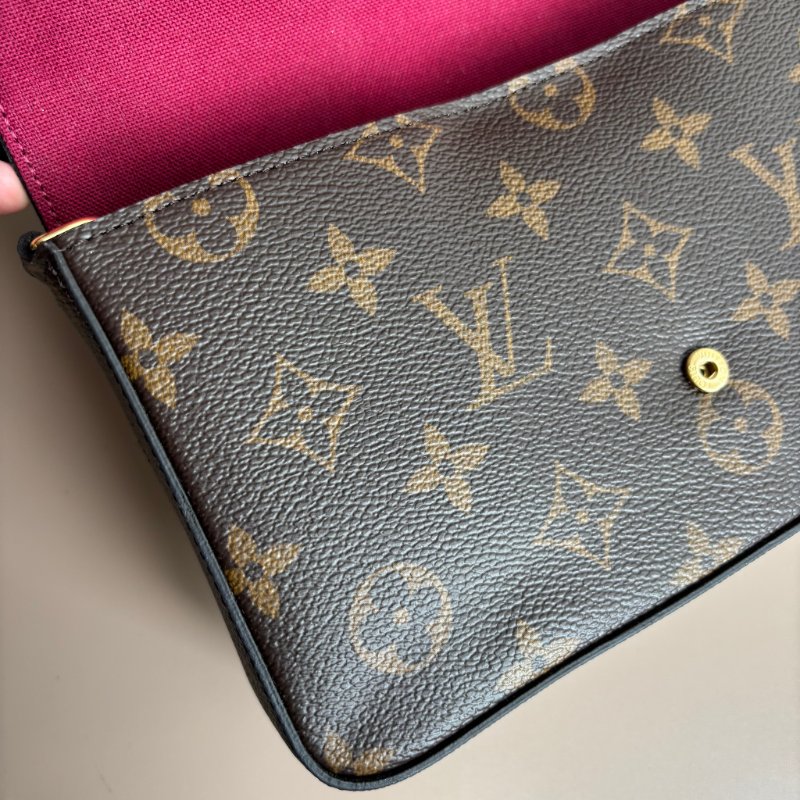 ::LOIUS VUITTON:: LV M81896 Felicie經典帆布鍊帶WOC三合一鏈包-36