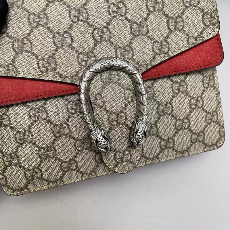 Gucci古馳 Dionysus酒神小號 老花紅色肩背 斜背包-5