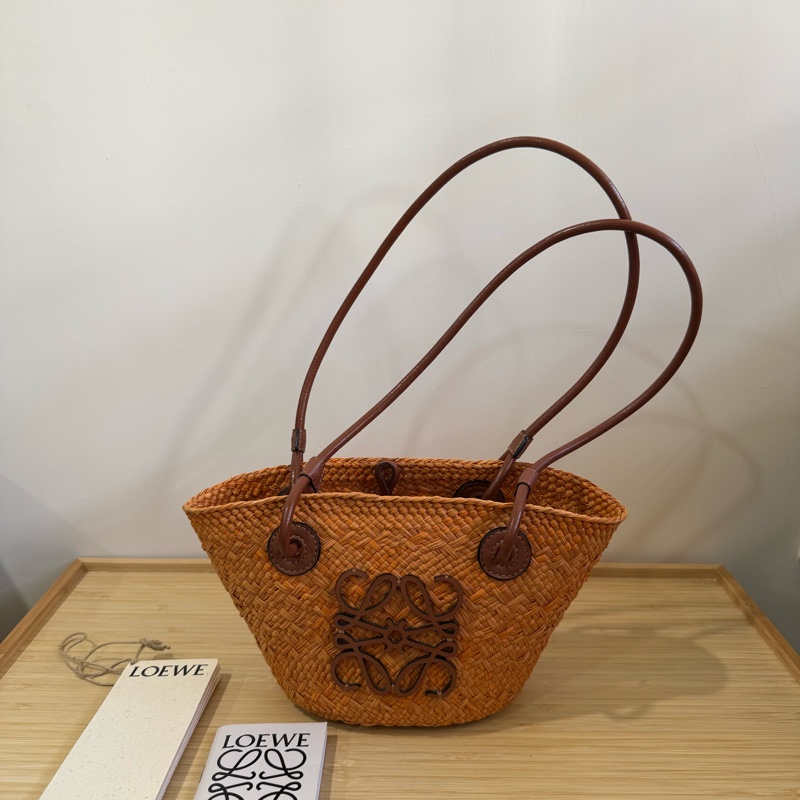 Loewe x Paula's Ibiza Mini Anagram Basket Bag-0