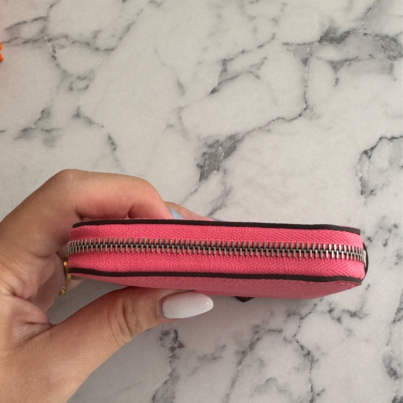 Hermes唇膏粉內愛馬仕橘絲巾ㄇ拉零錢包👛-4