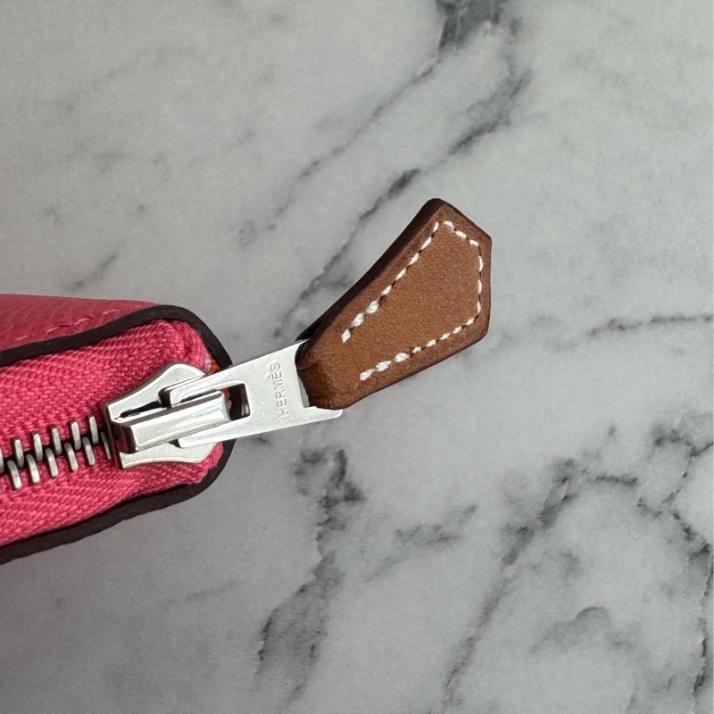 Hermes唇膏粉內愛馬仕橘絲巾ㄇ拉零錢包👛-18