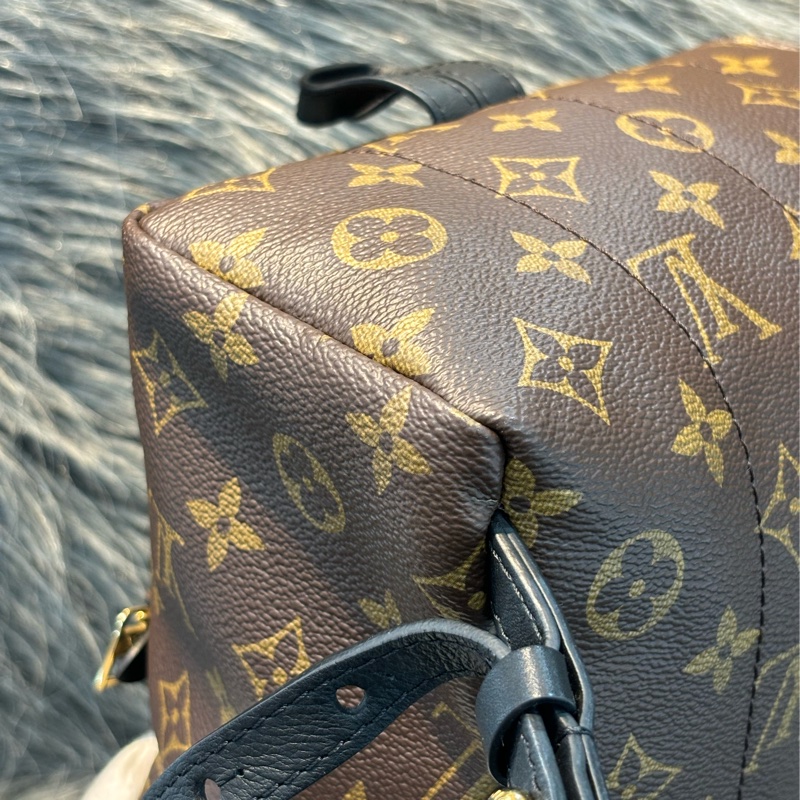 LV M44871 PALM PM 老花原花字紋 手提包 肩背包 後背包 小款-7