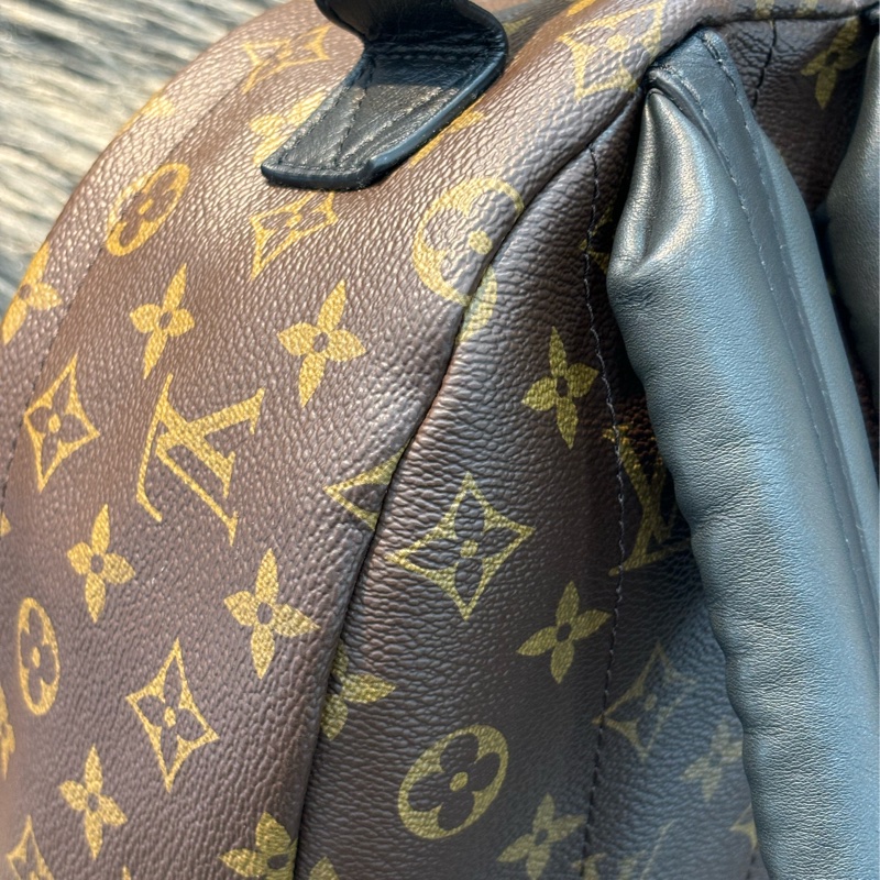 LV M44871 PALM PM 老花原花字紋 手提包 肩背包 後背包 小款-12