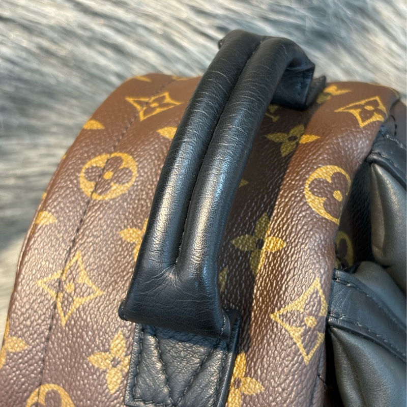 LV M44871 PALM PM 老花原花字紋 手提包 肩背包 後背包 小款-14