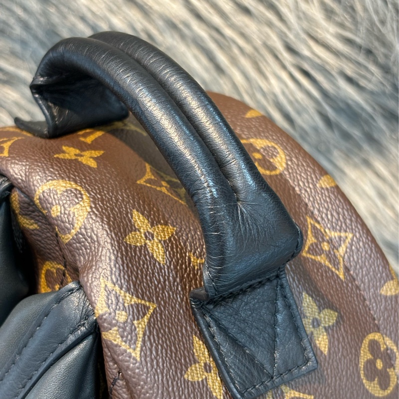 LV M44871 PALM PM 老花原花字紋 手提包 肩背包 後背包 小款-15
