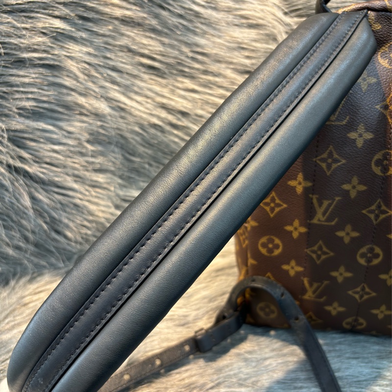 LV M44871 PALM PM 老花原花字紋 手提包 肩背包 後背包 小款-16