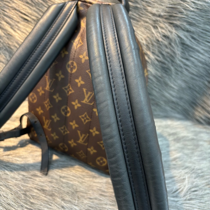 LV M44871 PALM PM 老花原花字紋 手提包 肩背包 後背包 小款-17