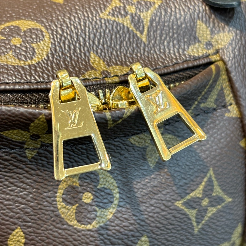 LV M44871 PALM PM 老花原花字紋 手提包 肩背包 後背包 小款-23