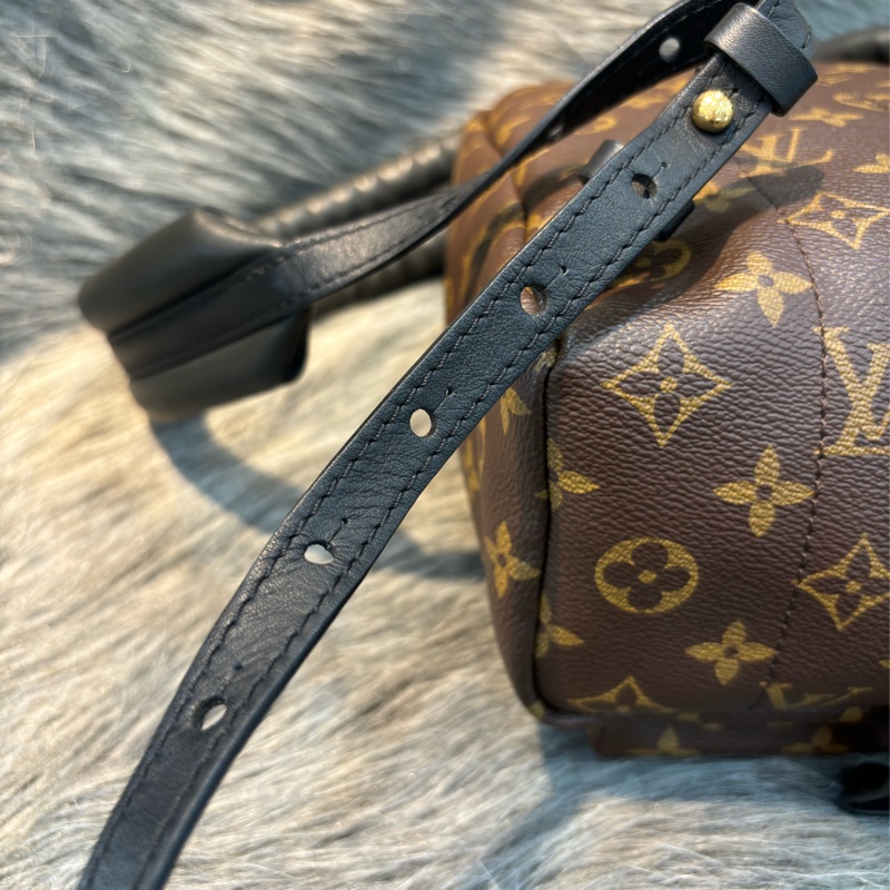 LV M44871 PALM PM 老花原花字紋 手提包 肩背包 後背包 小款-26