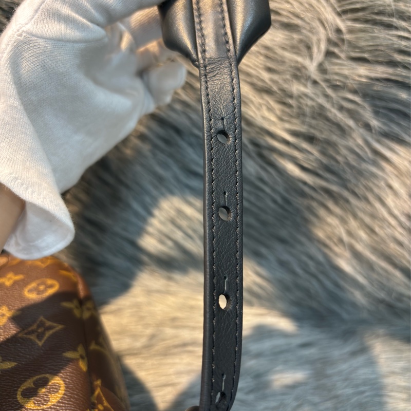 LV M44871 PALM PM 老花原花字紋 手提包 肩背包 後背包 小款-27