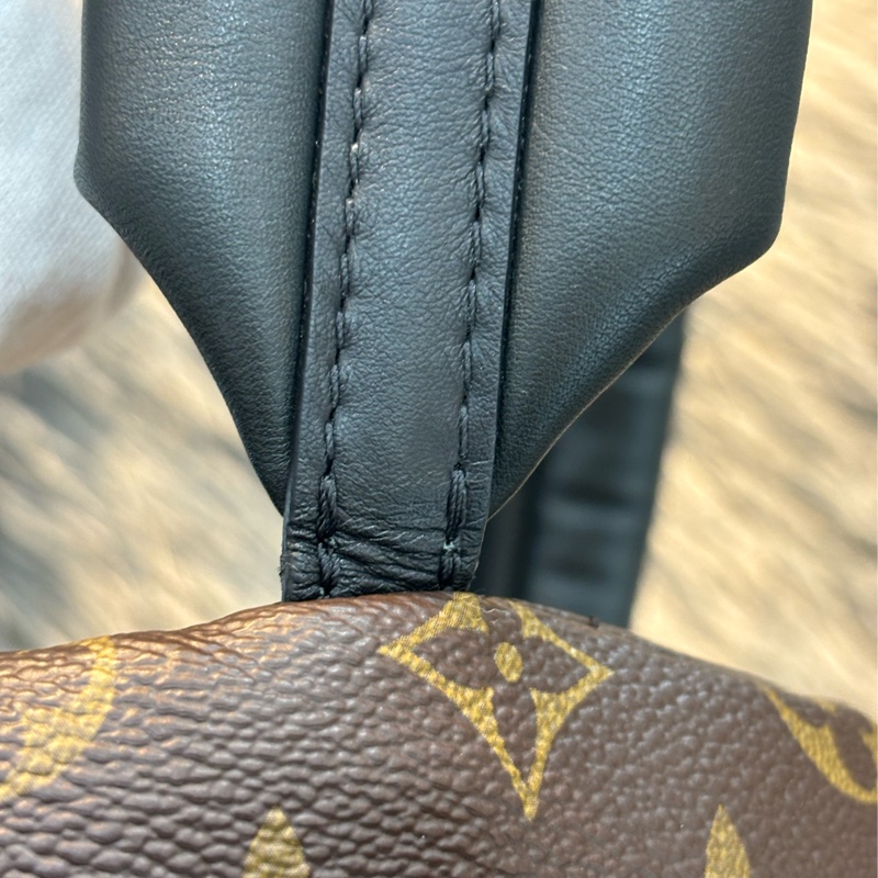 LV M44871 PALM PM 老花原花字紋 手提包 肩背包 後背包 小款-33