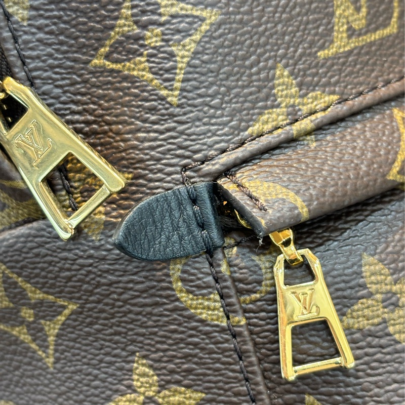 LV M44871 PALM PM 老花原花字紋 手提包 肩背包 後背包 小款-35